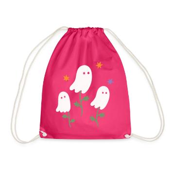 Botanical Pastel Ghosts - Turnbeutel - Fuchsia - Vorne