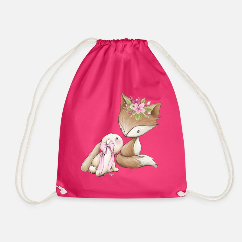Fuchs & Hasen Mädchen - Turnbeutel - Fuchsia