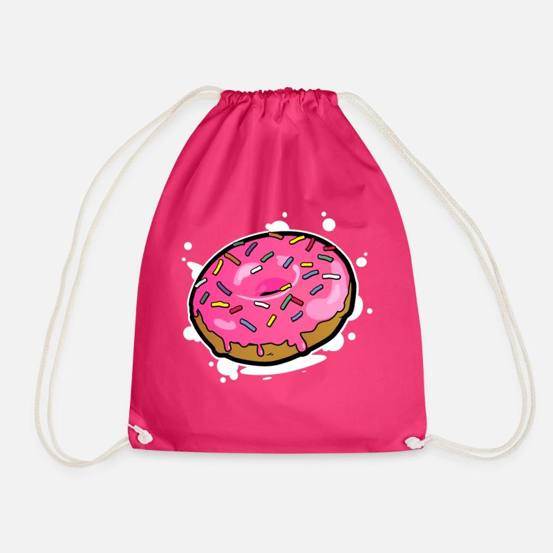 Donuts 2 - Turnbeutel - Fuchsia
