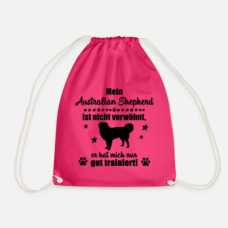 Australian Shepherd - Statement - Turnbeutel - Fuchsia