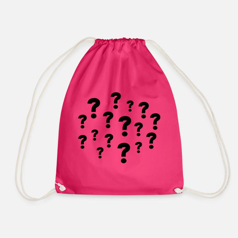 Question Marks - Turnbeutel - Fuchsia