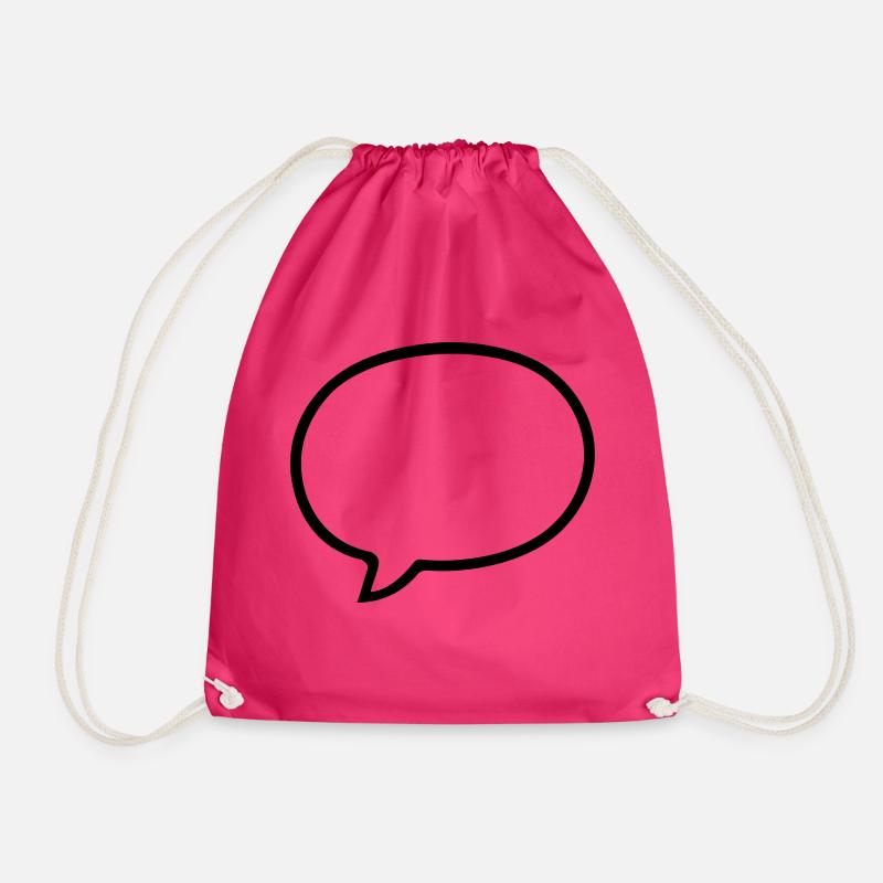 Sprechblase Comic Design - Turnbeutel - Fuchsia