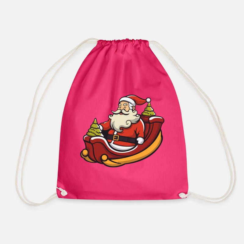 Weihnachtsmann Logo - Turnbeutel - Fuchsia