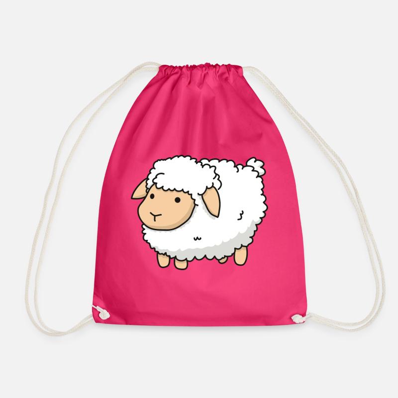 Comic Sheep - Drawstring Bag - fuchsia
