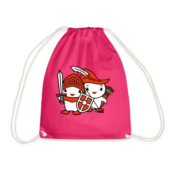 2 Ducks Knight Archer Épée Bouclier Combattant - Sac de sport léger - fuchsia - Devant