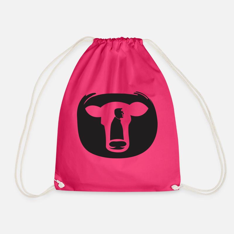 Kuh - Turnbeutel - Fuchsia