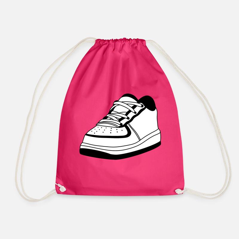 Sneaker black - Turnbeutel - Fuchsia