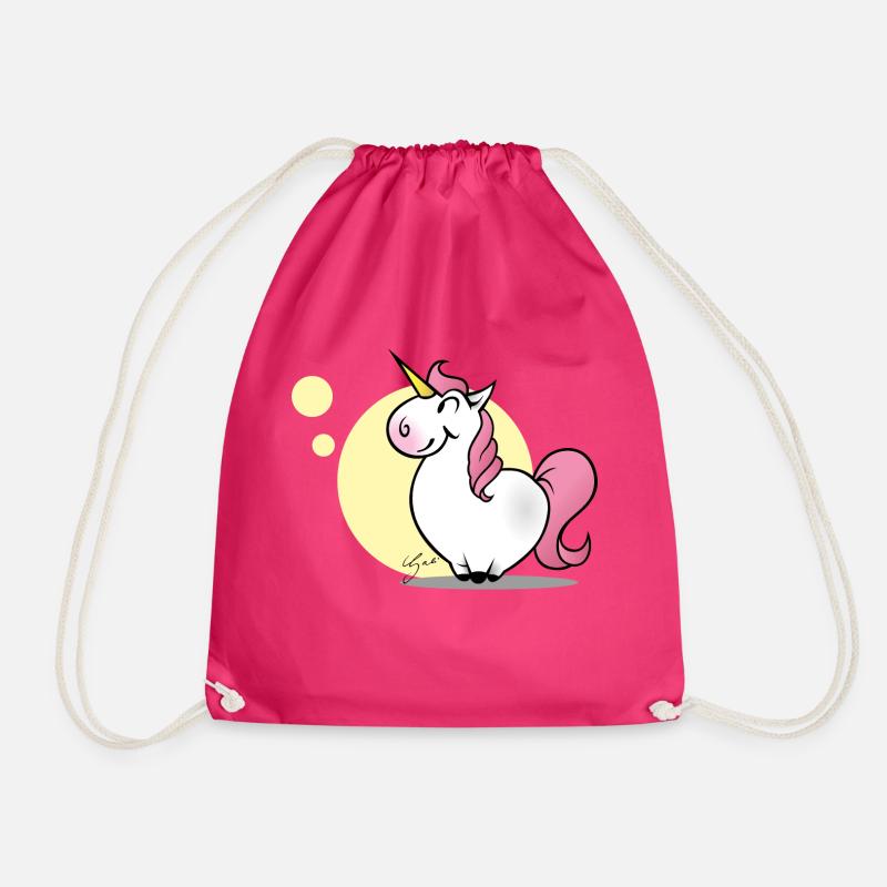 Unicorn - Drawstring Bag - fuchsia