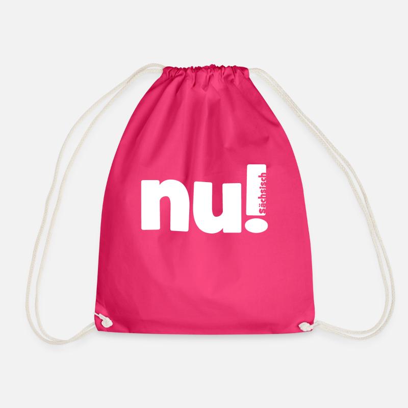 nu - sächsisch - Ja - Sachsen - Turnbeutel - Fuchsia
