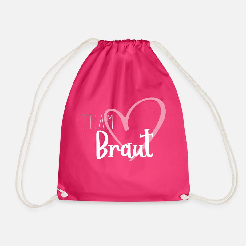 Team Braut - Turnbeutel - Fuchsia