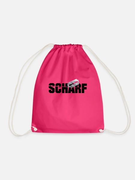 Rasiermesser Scharf - Turnbeutel - Fuchsia