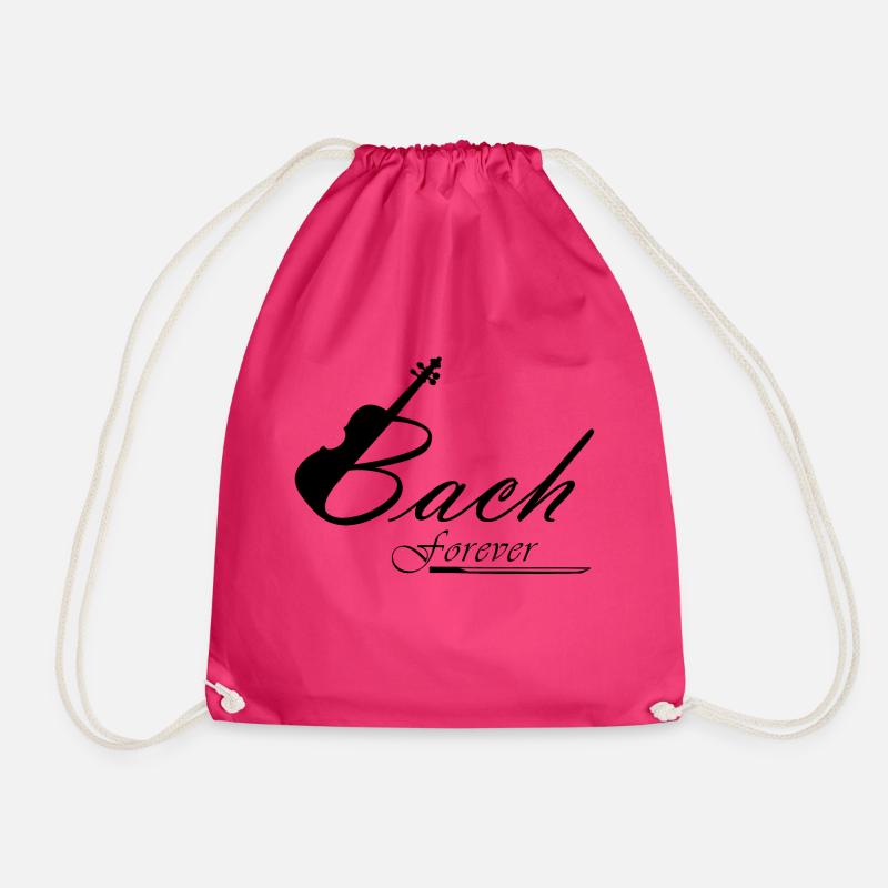 Bach - Drawstring Bag - fuchsia