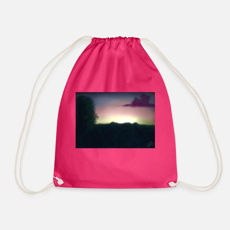 Dawn - Drawstring Bag - fuchsia