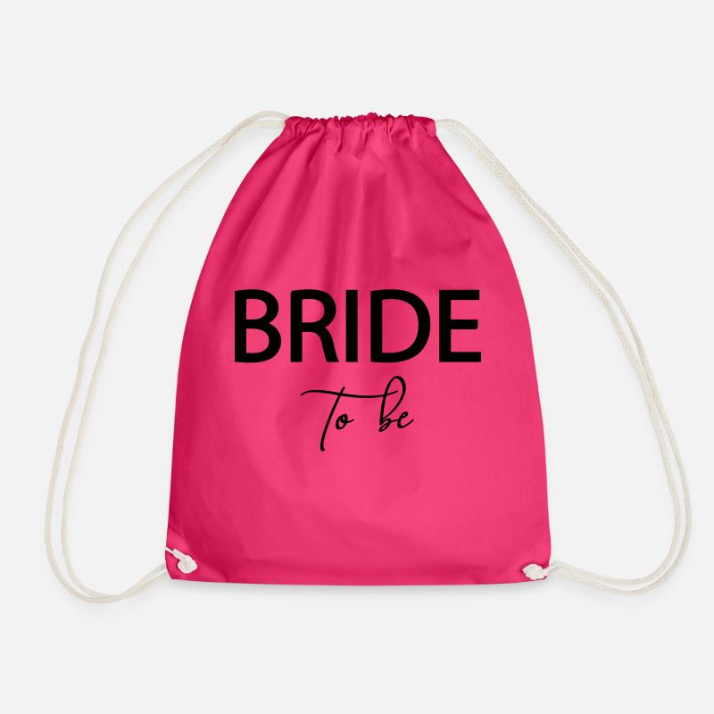 Bride to be! - personalisierbar - Turnbeutel - Fuchsia
