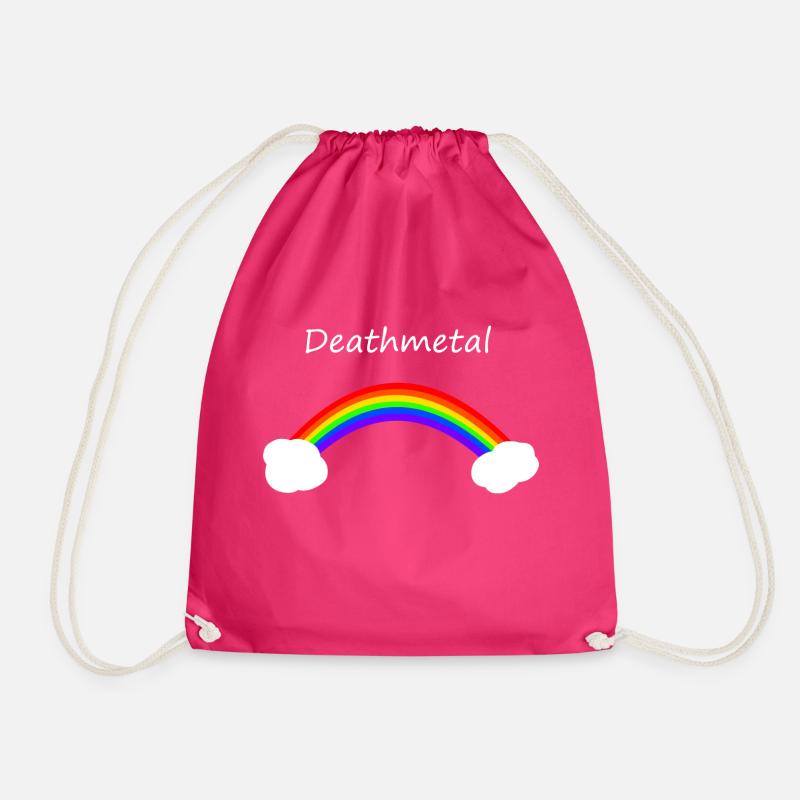 Death metal - Drawstring Bag - fuchsia