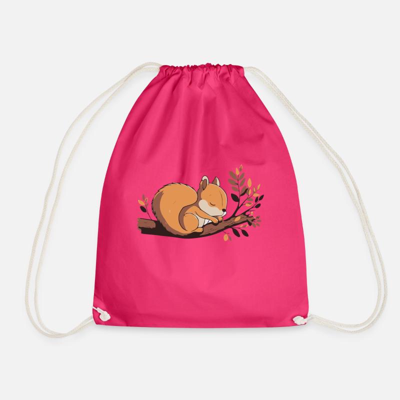 Eichhoernchen Squrirrel Comic Cute Kawaii 4 - Turnbeutel - Fuchsia