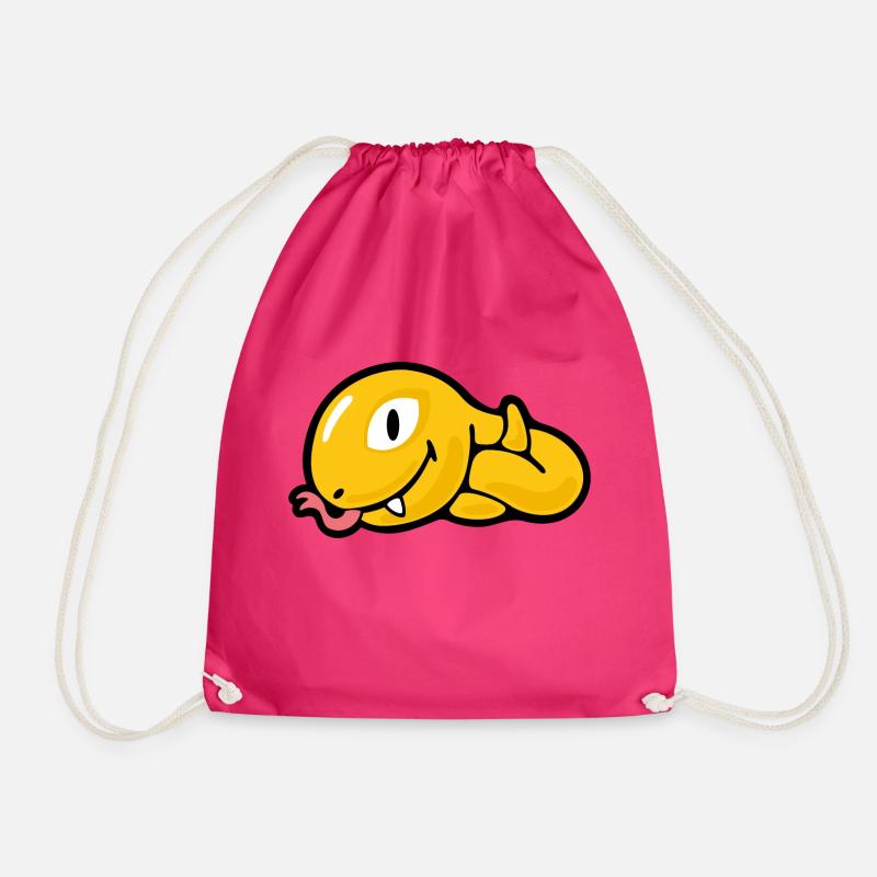 Smiley Snake - Turnbeutel - Fuchsia