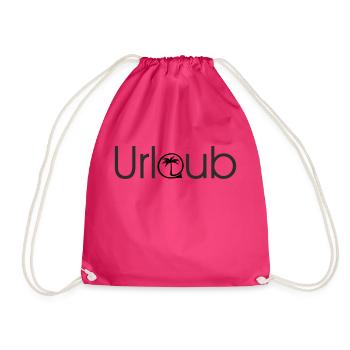 Urlaub Palmen - Turnbeutel - Fuchsia - Vorne