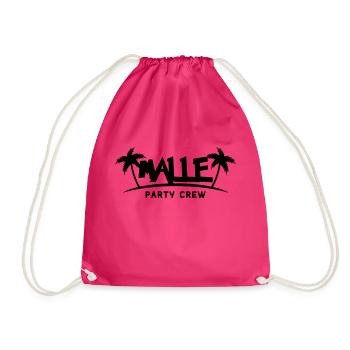 malle party crew - Turnbeutel - Fuchsia - Vorne