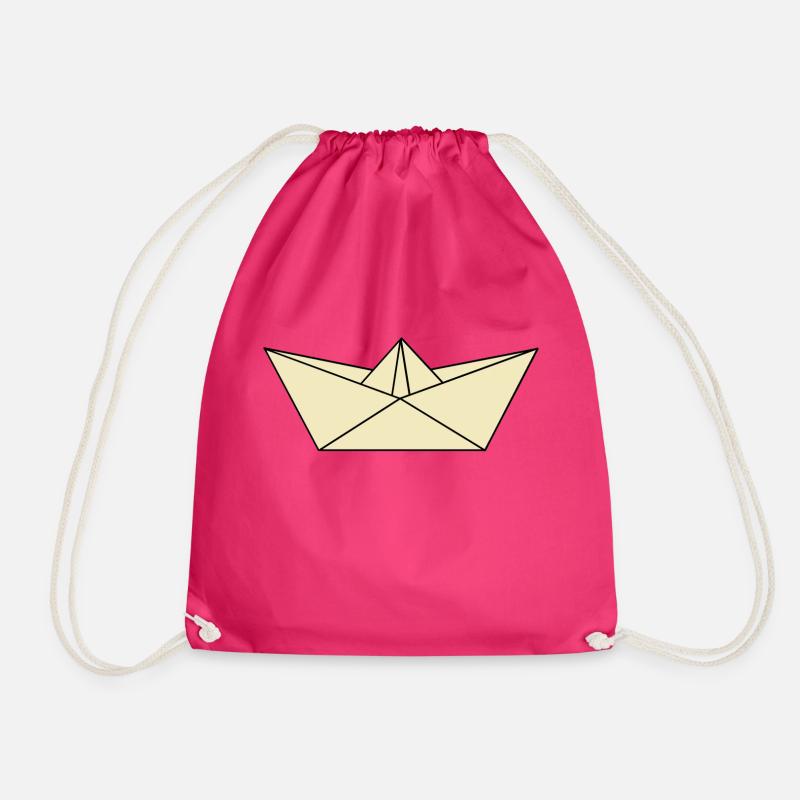 Papierschiffchen - Turnbeutel - Fuchsia