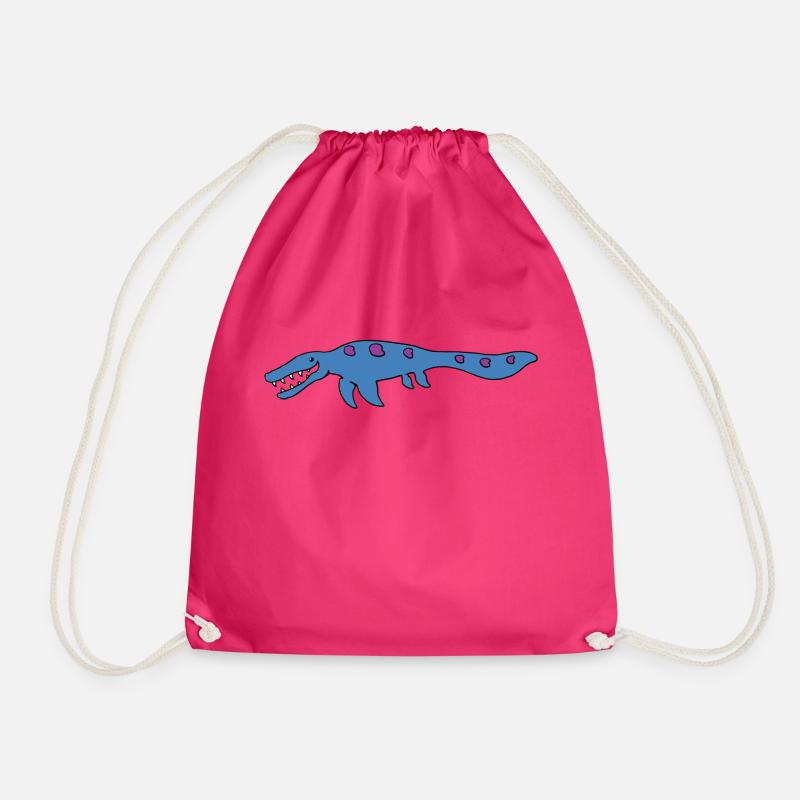 Mosasaurus - Drawstring Bag - fuchsia