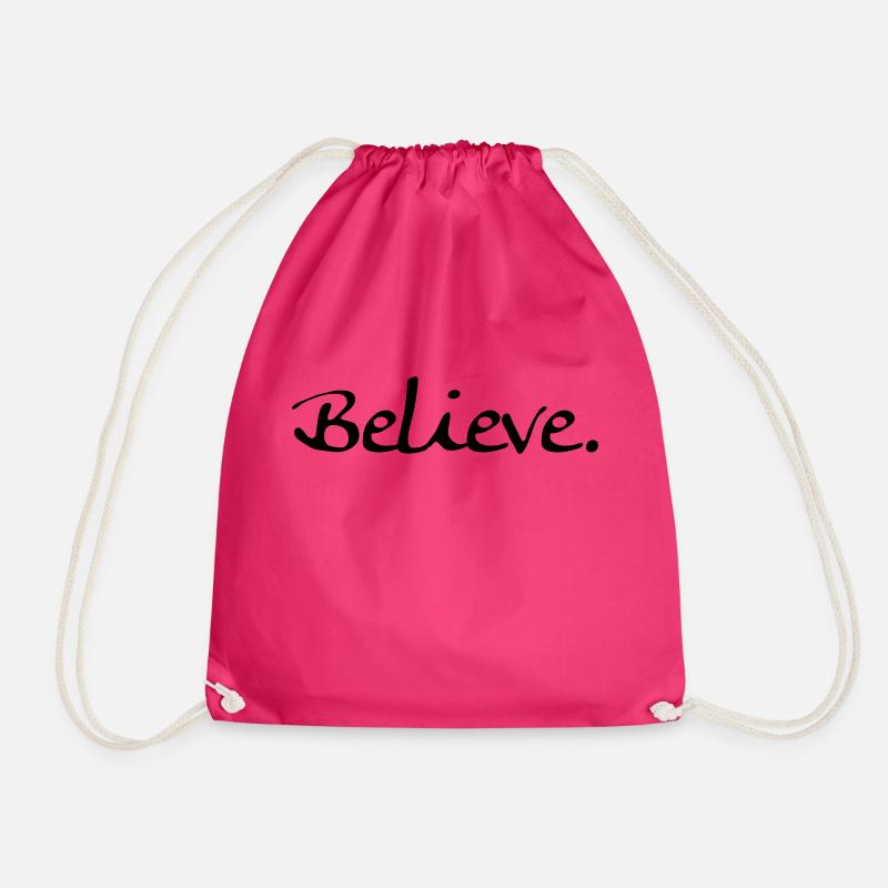 believe - Turnbeutel - Fuchsia