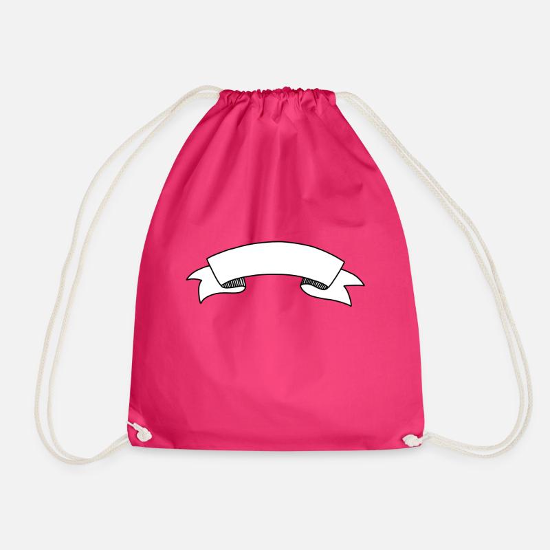 Banner to write in - Drawstring Bag - fuchsia