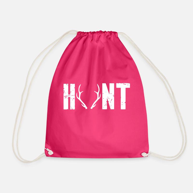 Hunt - Drawstring Bag - fuchsia