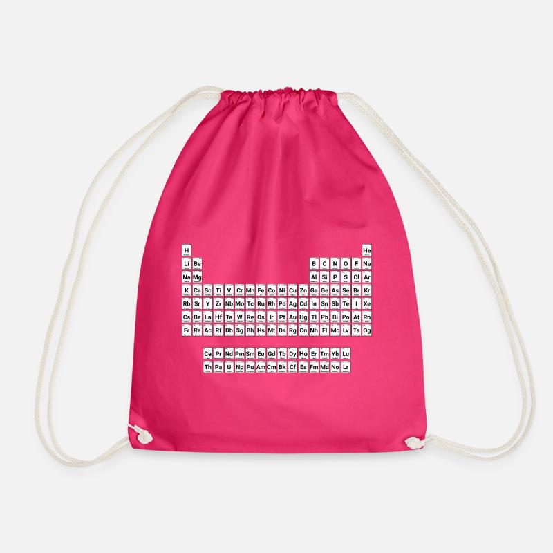NEU Periodensystem der Elemente - Turnbeutel - Fuchsia