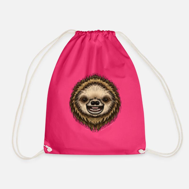 Simon Sloth von Jon Ball - Turnbeutel - Fuchsia