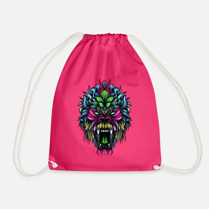 Gorilla Farbe - Turnbeutel - Fuchsia