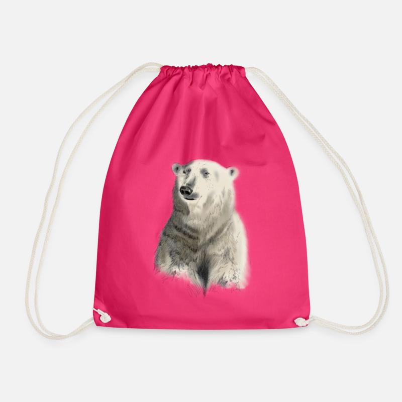 Eisbär - Turnbeutel - Fuchsia