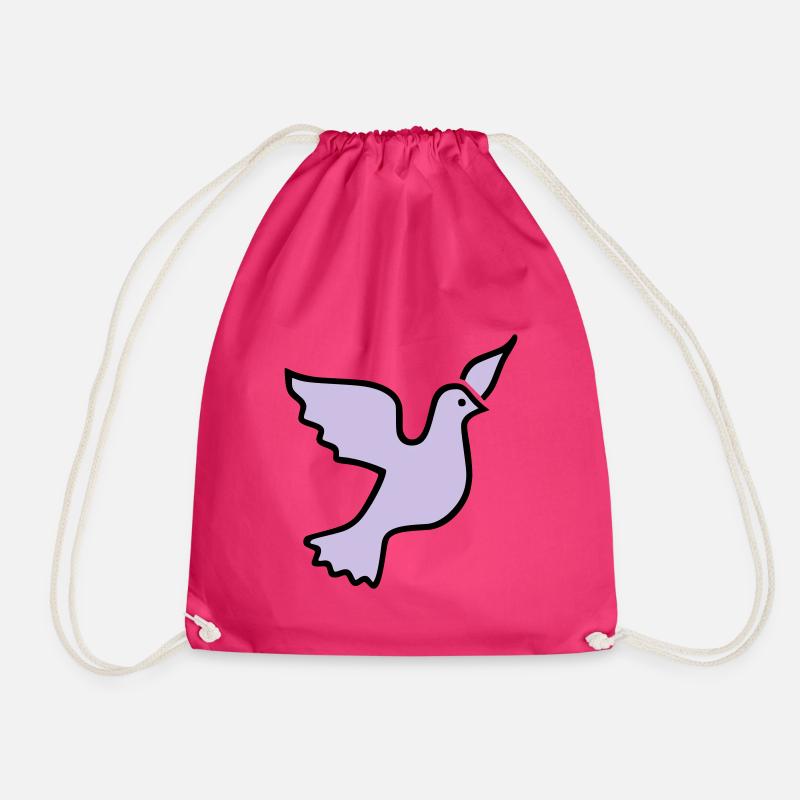 Dove - Drawstring Bag - fuchsia