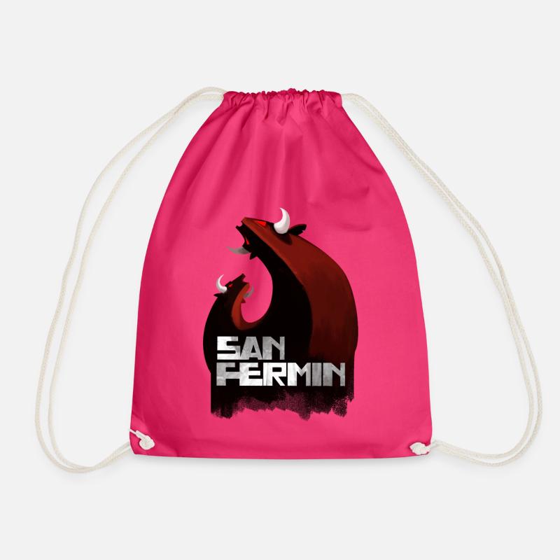 San Fermin Stier - Turnbeutel - Fuchsia