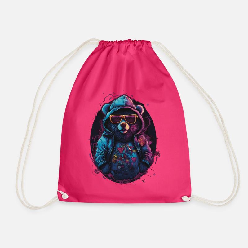 Rapper Teddy - Turnbeutel - Fuchsia
