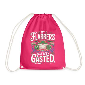 My Flabbers Have Been Gasted Frosch Im - Turnbeutel - Fuchsia - Vorne