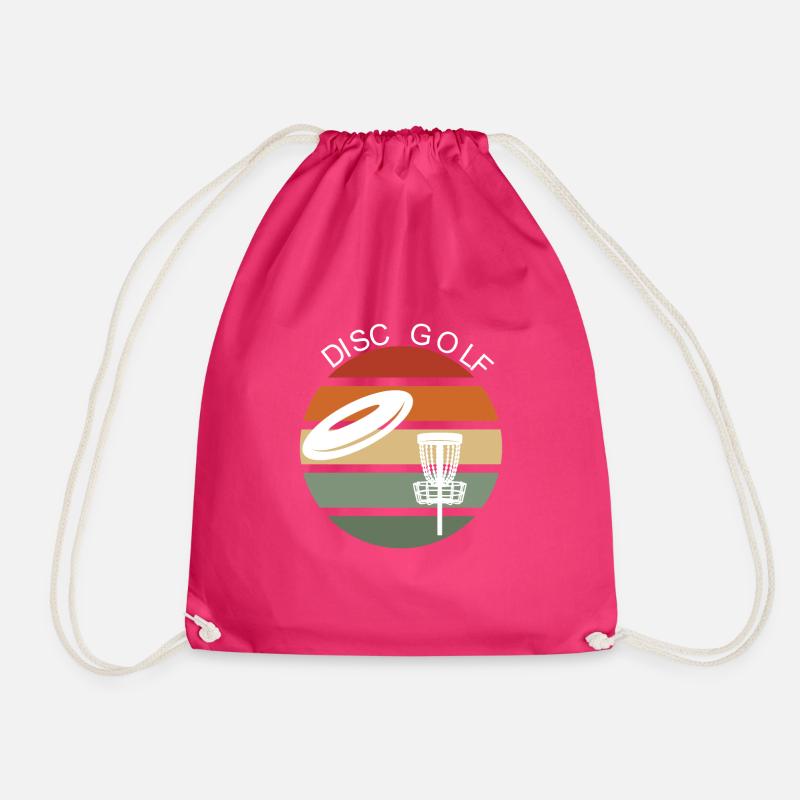 Disc Golf Geschenk - Turnbeutel - Fuchsia