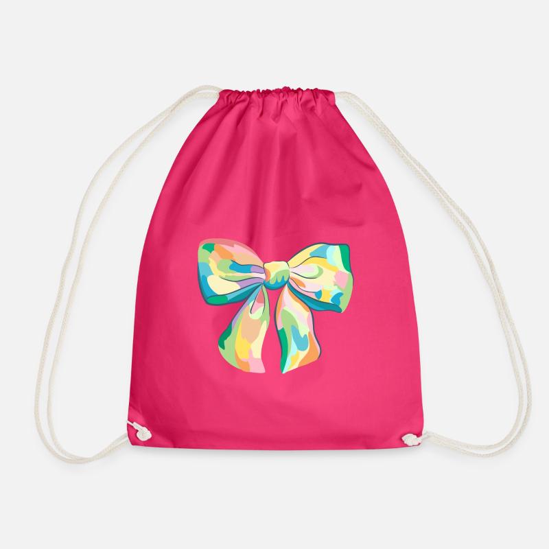 Happy Bow - Turnbeutel - Fuchsia
