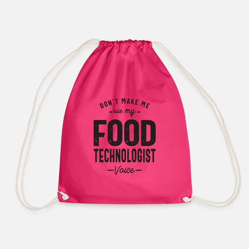 Food Technologist Job Occupation - Drawstring Bag - fuchsia