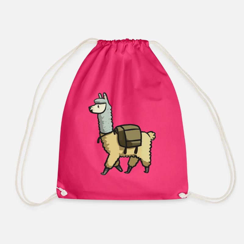 Alpaca Lama Vandre gaveide - Sportstaske - fuchsia