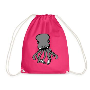 Pieuvre, Pieuvre, Pieuvre, Céphalopode, Calmar géant - Sac de sport léger - fuchsia - Devant