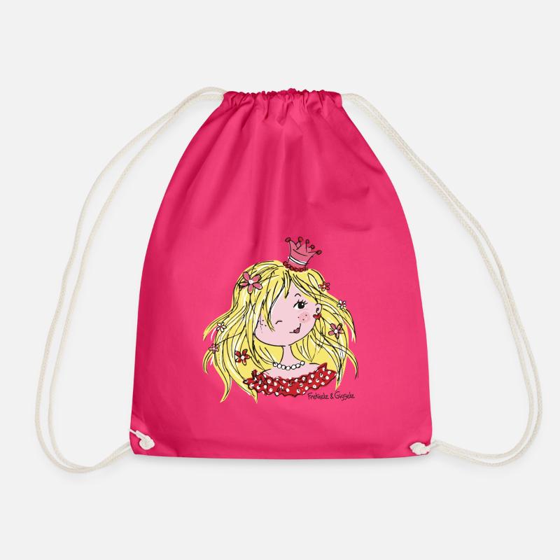 Princess Perlagonia - Drawstring Bag - fuchsia