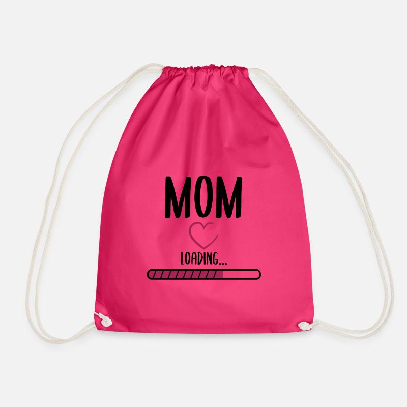 Mom loading - Turnbeutel - Fuchsia