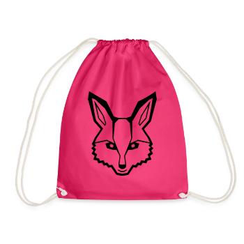 Fuchs Rotfuchs Wildes Tier Schlauer Wald Bewohner - Turnbeutel - Fuchsia - Vorne