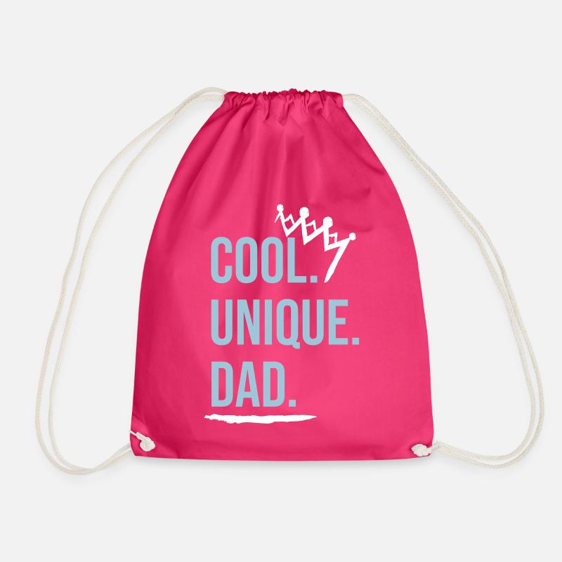 Cool dad - Drawstring Bag - fuchsia