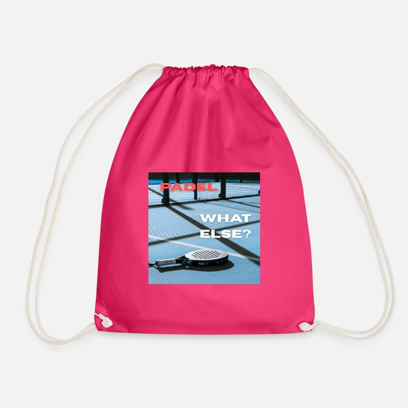 Padel - What Else? - Drawstring Bag - fuchsia