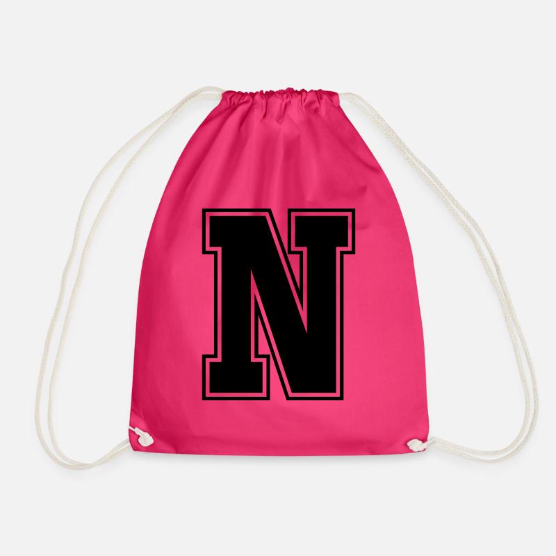 n - Drawstring Bag - fuchsia