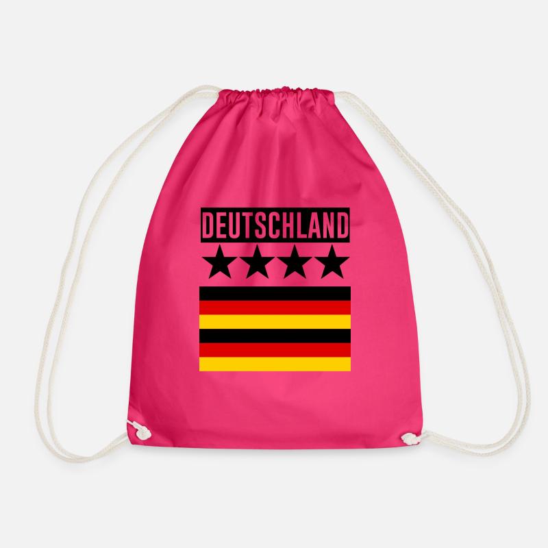 german - Drawstring Bag - fuchsia