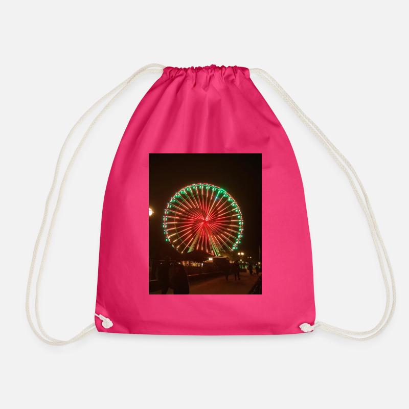 grömitz Ferris wheel - Drawstring Bag - fuchsia