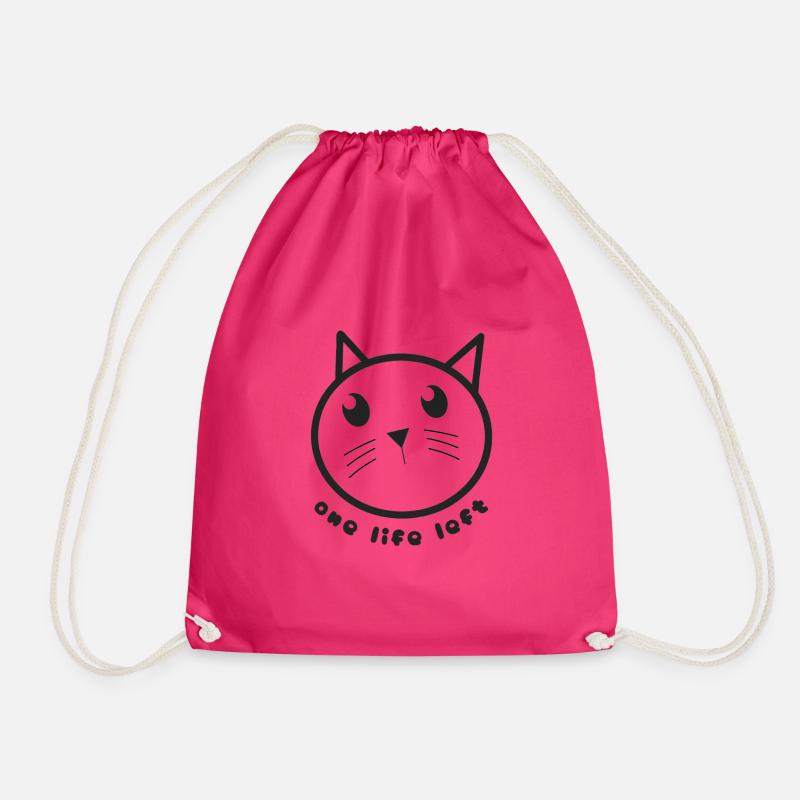 One Life Left - Drawstring Bag - fuchsia